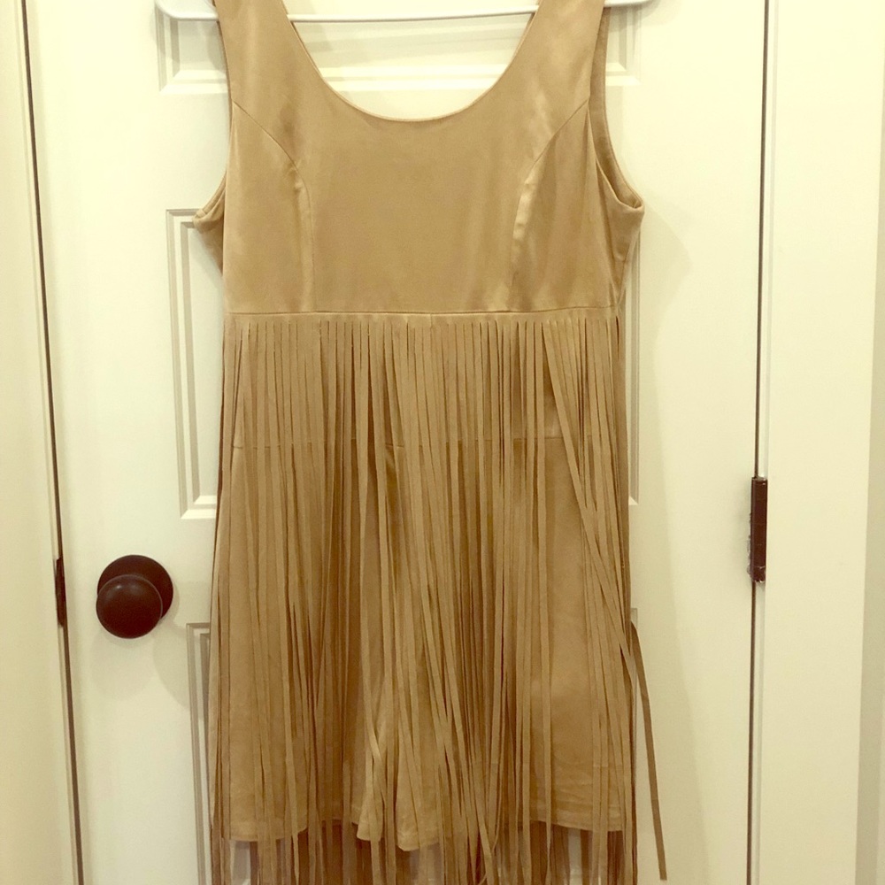 Flirty Fun Romper with fringe accent